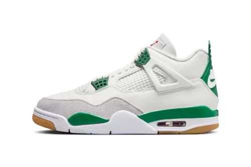Nike SB × Air Jordan 4 最新联名配色「Pine Green」鞋款正式揭晓