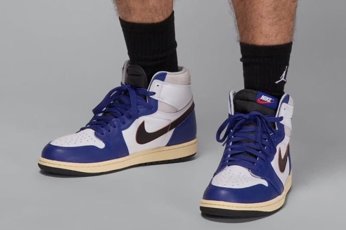 率先上脚 Air Jordan 1 High OG Rare Air 最新配色「Deep Royal Blue」鞋款