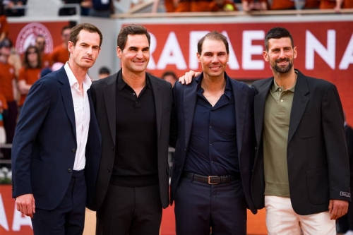 网坛四巨头齐聚 Rafael Nadal 法网致敬仪式