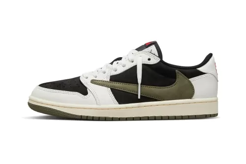 Travis Scott × Air Jordan 1 Low OG WMNS 最新配色「Olive」鞋款正式登场