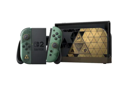 Nintendo Switch 2《The Legend of Zelda》40 周年纪念版披上金色 Triforce 设计