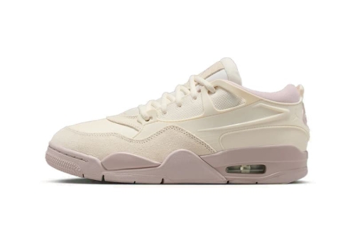 Air Jordan 4 RM「Pale Ivory/Particle Rose」鞋款春日新色登场:奶油米白配玫瑰粉细节