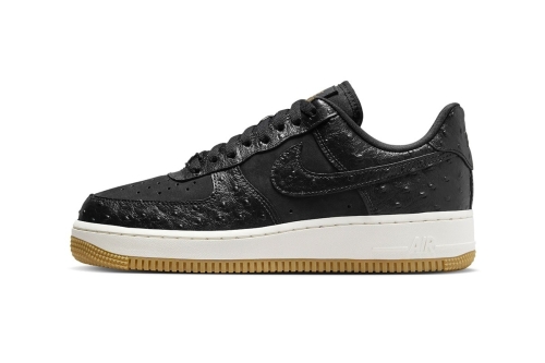 近赏 Nike Air Force 1 Low 全新配色「Black Ostrich」鞋款官方图辑