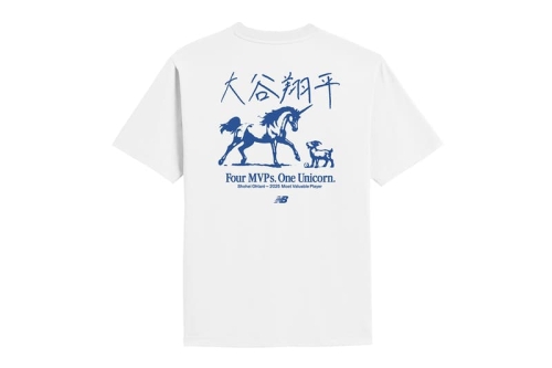 New Balance 推出「Unicorn」限量 T 恤，庆祝大谷翔平四度加冕 MVP