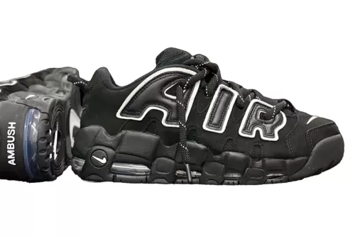 低筒版本现身！AMBUSH × Nike Air More Uptempo 最新联名配色率先曝光