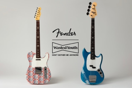 Fender 携手 VERDY 打造 WASTED YOUTH 限定版电吉他及贝斯
