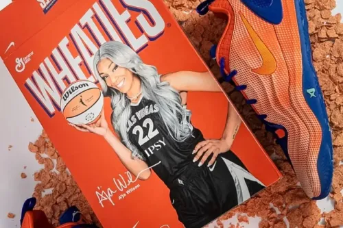 A’ja Wilson 登上 Wheaties 谷物盒并首度亮相 Nike A'Two「A'Wheaties」PE 球员版