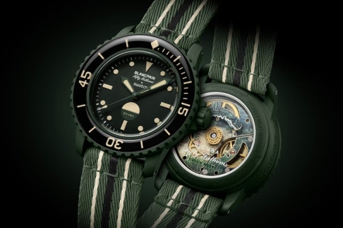GREEN ABYSS 加入 Blancpain × Swatch Bioceramic Scuba Fifty Fathoms 系列