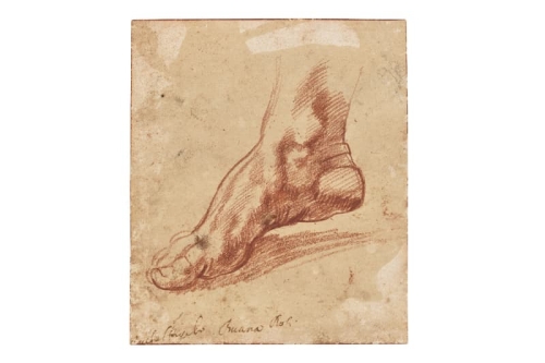 掌心大小的 Michelangelo 脚部素描拍出 2720 万美元，刷新拍卖纪录