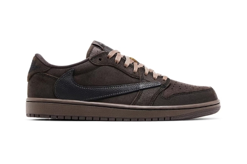 Travis Scott × Air Jordan 1 Low OG 最新联名配色「Velvet Brown」鞋款公开