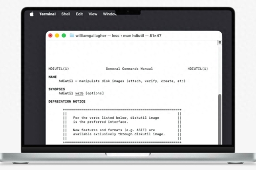 苹果将逐步弃用 macOS 的磁盘镜像工具 hdiutil