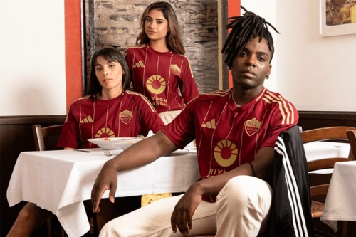 意甲强权 AS Roma 发布 2024-25 赛季全新主场球衣