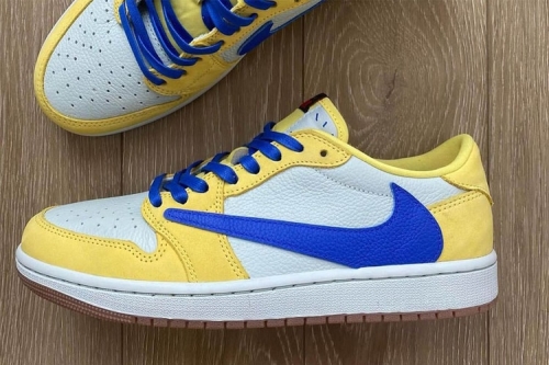 率先近赏 Travis Scott × Air Jordan 1 Low OG 最新配色「Canary」鞋款