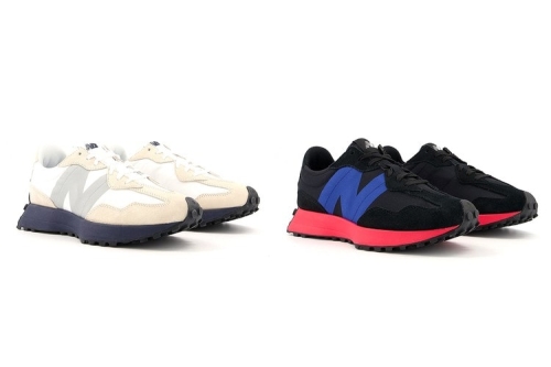 New Balance 327 全新「白蓝、黑红」配色鞋款正式上架