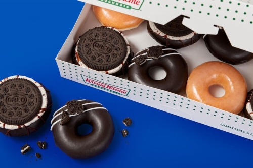 Krispy Kreme 限时推出全新「Oreo」口味甜甜圈