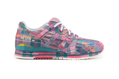 COMME des GARÇONS SHIRT 为 ASICS GEL-LYTE III 07 涂上撞色格纹