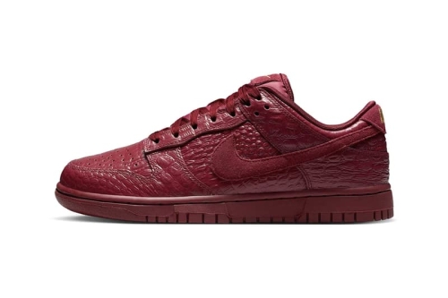 鳄纹再进化：Nike Dunk Low「Team Red Croc」鞋款率先揭晓