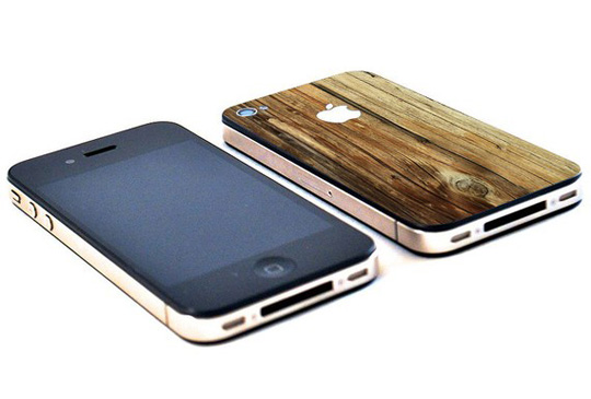 Natural Wood Vinyl iPhone 4 代保护贴