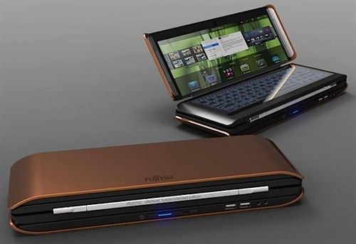 富士通Fujitsu Lifebook X2可折叠三次的笔记本电脑
