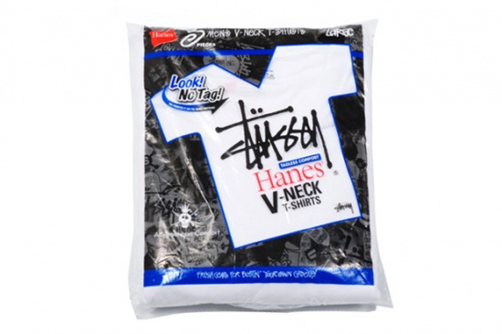 Stussy × Hanes V-Neck 3-Pack 发售消息