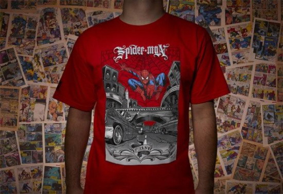 Stussy × Marvel 2011 联名第二波 "漫画家特别限定" T-shirt