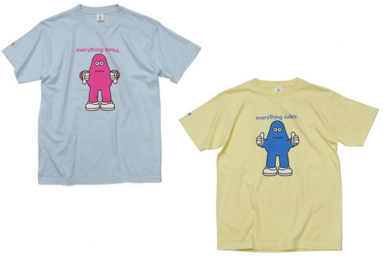 AMOS TOY – EVERYTHING RULES TEE、EVERYTHING SUCKS TEE