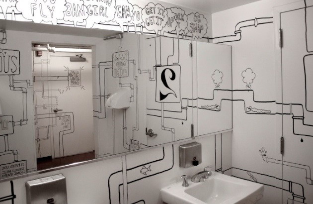 Timothy Goodman 厕所内艺术设计