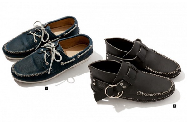 NEIGHBORHOOD × Quoddy Trail Moccasin 联名系列鞋款