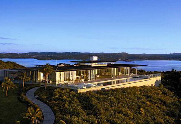 拥有一座岛 新西兰“海上太阳神”别墅