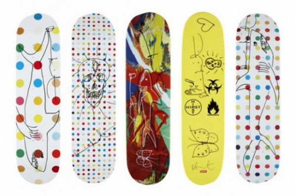 Damien Hirst × Supreme 滑板