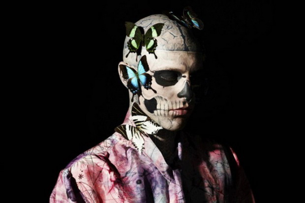 僵尸男孩Rick Genest 意大利版《GQ》杂志特辑