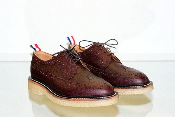 Thom Browne Wingtip Brogue with Crepe Sole 凋花皮鞋