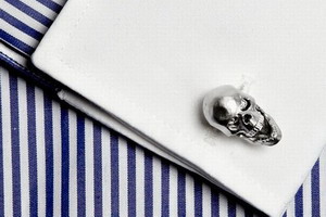 Ralph Lauren "Skull Shaped Cufflinks" 骷髅袖扣