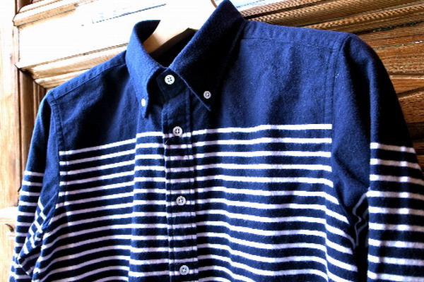uniform experiment 2011秋冬 "FLANNEL PANEL BORDER B.D SHIRT" 实图分享