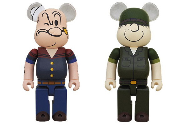 Dr. Romanelli × Medicom Toy Beetle Bailey & Popeye Bearbricks 公仔