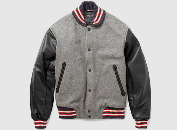 rag & bone Wool-Blend Varsity Jacket 混羊毛棒球外套