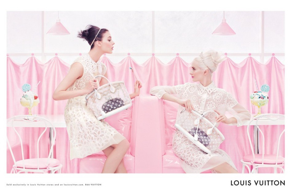 Louis Vuitton 2012春夏广告大片：粉嫩俏佳人