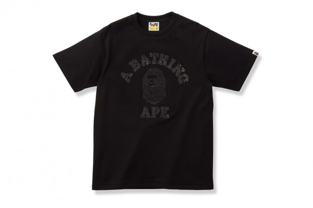 BLACK SENSE MARKET × A Bathing Ape 施华洛世奇水钻 T-Shirt