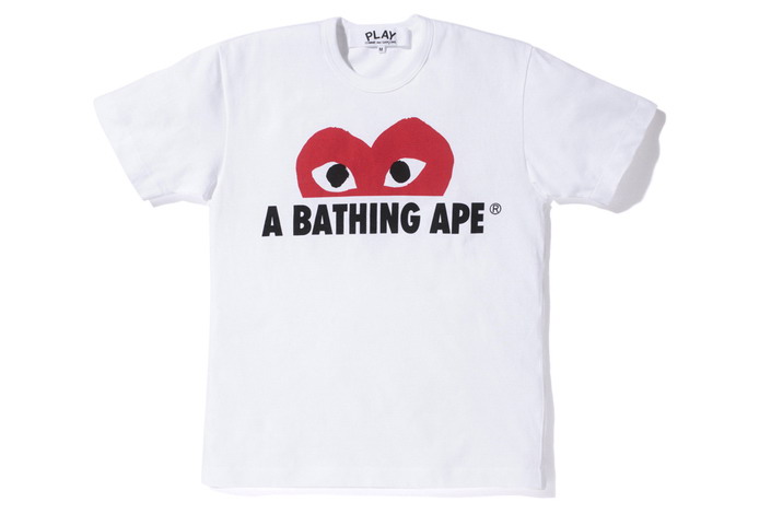 A Bathing Ape × PLAY COMME des GARCONS 2012春夏 联名系列TEE