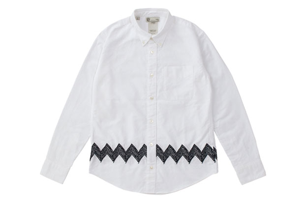 visvim 2012春季 BECHER RAND B.D SHIRT L/S 拼接锯齿衬衫