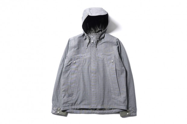 White Mountaineering Paclite Typewriter Check Big Pocket Short Parka 机能性防风夹克