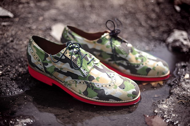 Grungy Gentleman × Del Toro Camo Brogues 联名迷彩雕花靴款