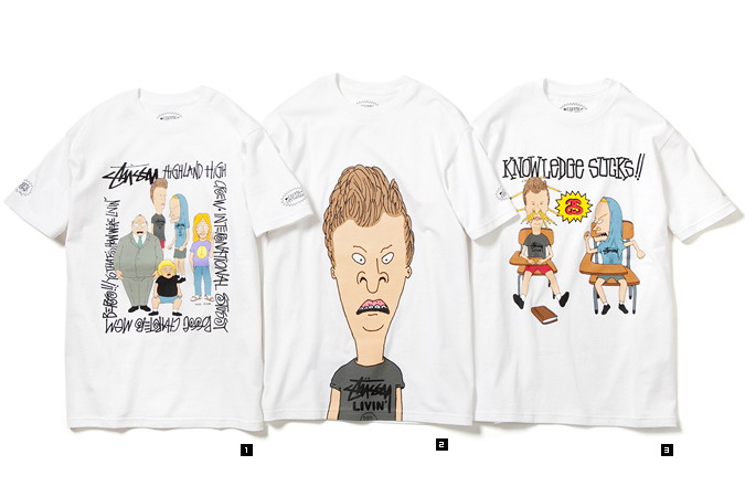 STUSSY × BEAVIS & BUTT-HEAD 联名系列Tee发表