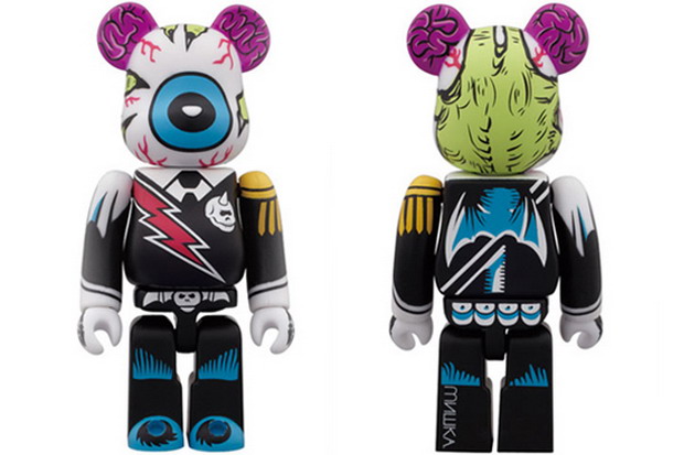 Mishka × Medicom Toy 2012 彩色版本 100% Bearbrick 公仔