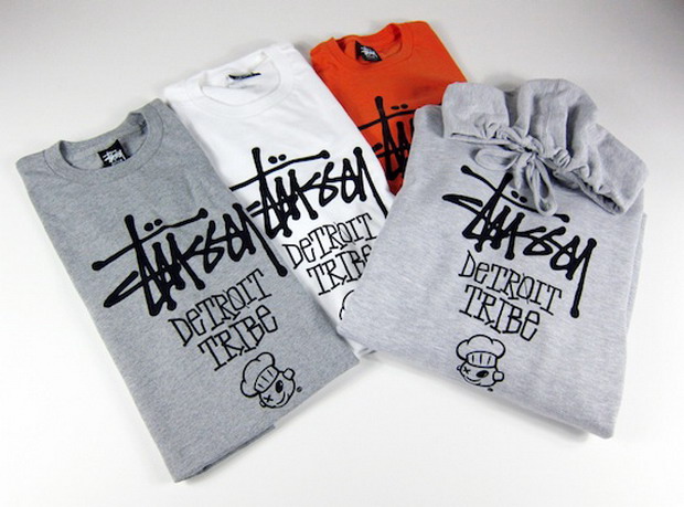 Stussy for Burn Rubber "Detroit Tribe" 联名服饰作品