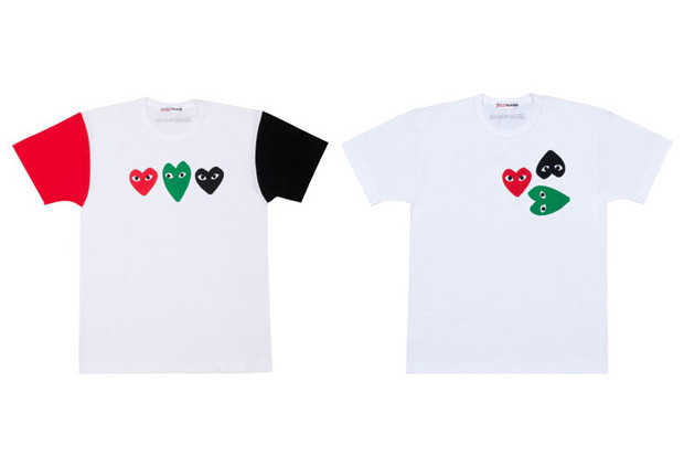 COMME des GARCONS Limited Edition PLAY Perfume Tee 三色爱心齐上阵！