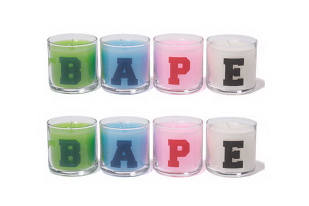 A Bathing Ape 2012春夏 BAPE彩色字样玻璃杯蜡烛