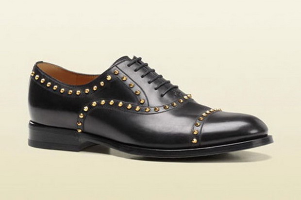 Gucci 2012 Studded Lace-Up Oxford 绅士鞋款新作发表