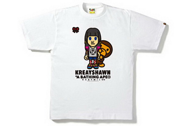 潮流音乐结合 Bape × Kreayshawn 限量 T-Shirt