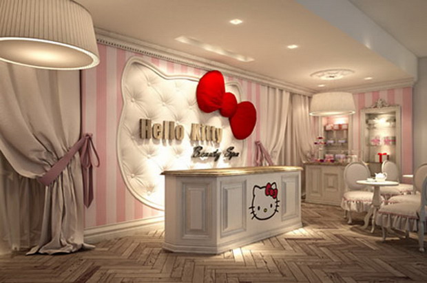 公主风Hello Kitty美容SPA，女孩们尖叫吧！